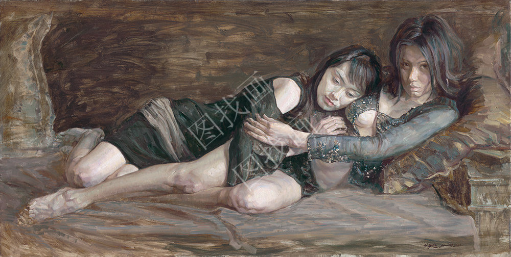 近现代 刘亚明 相系列七 30x60cm